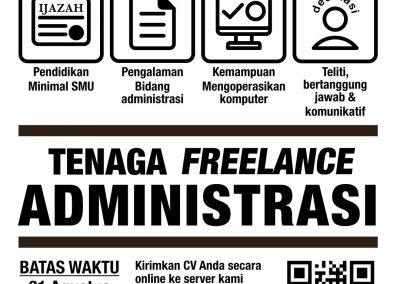 Tenaga Freelance Administrasi